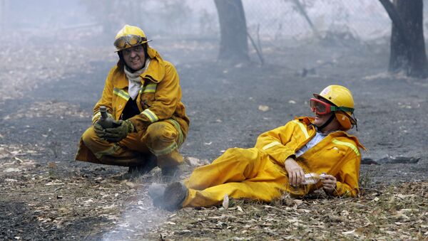 Bomberos australianos (archivo) - Sputnik Mundo