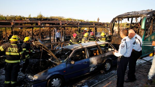Explosión de autobús en Jerusalén Explosión de autobús en Jerusalén - Sputnik Mundo