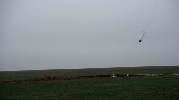 El complejo de misiles ruso Iskander-M abate su blanco - Sputnik Mundo