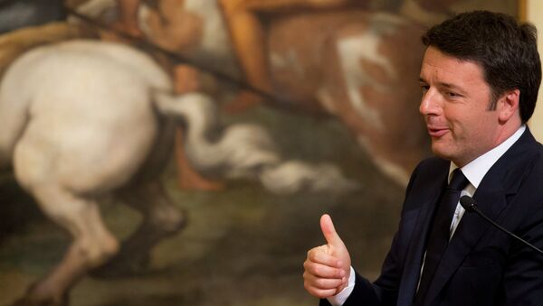 Matteo Renzi, primer ministro de Italia - Sputnik Mundo