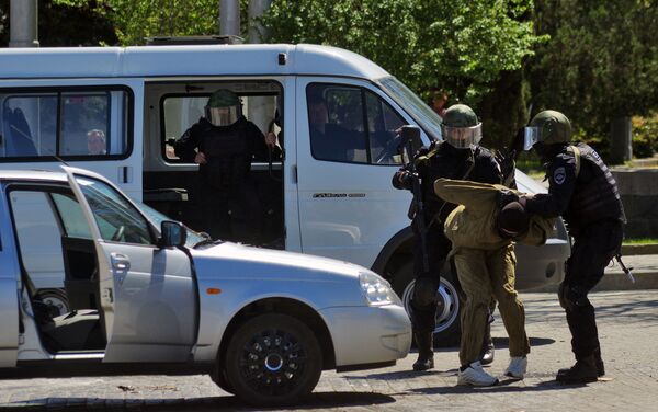 Exhibición del Cuerpo Policial “Berkut” y de las Tropas Especiales de Acción Rápida en Sebastopol - Sputnik Mundo