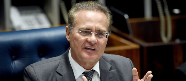 Renan Calheiros, presidente del Senado de Brasil - Sputnik Mundo