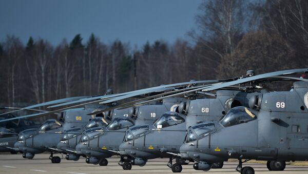 Helicópteros Mi-35 rusos - Sputnik Mundo