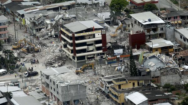 Consecuencias del terremoto en Ecuador - Sputnik Mundo