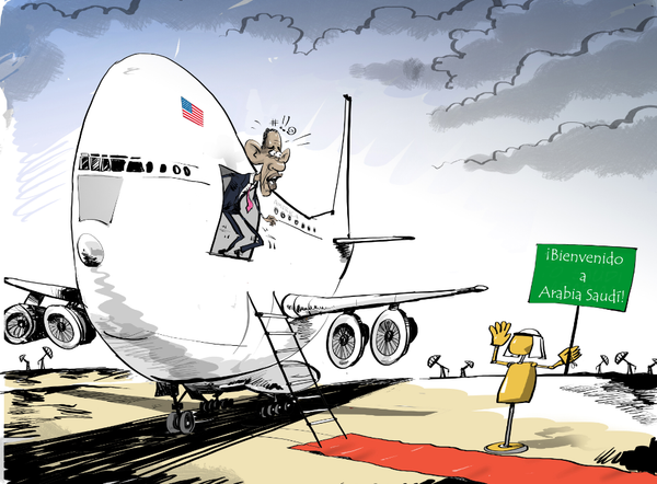 El Rey saudí privó a Obama de una bienvenida El Rey saudí privó a Obama de una bienvenida - Sputnik Mundo