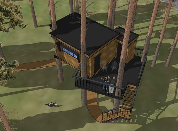 Una casa de la ecoaldea Nest Hotel (ilustración) Una casa de la ecoaldea Nest Hotel (ilustración) - Sputnik Mundo