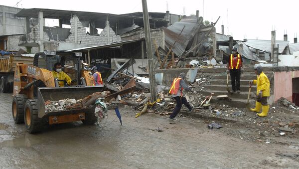 Consecuencias del terremoto en Ecuador - Sputnik Mundo