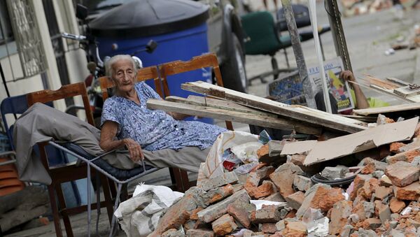 Consecuencias del terremoto en Ecuador - Sputnik Mundo