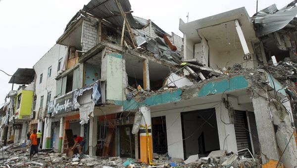 Consecuencias del terremoto en Ecuador - Sputnik Mundo