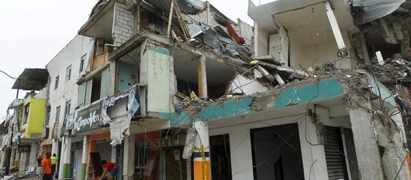 Consecuencias del terremoto en Ecuador - Sputnik Mundo