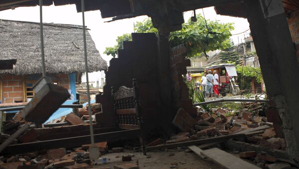 Consecuencias del terremoto en Ecuador - Sputnik Mundo