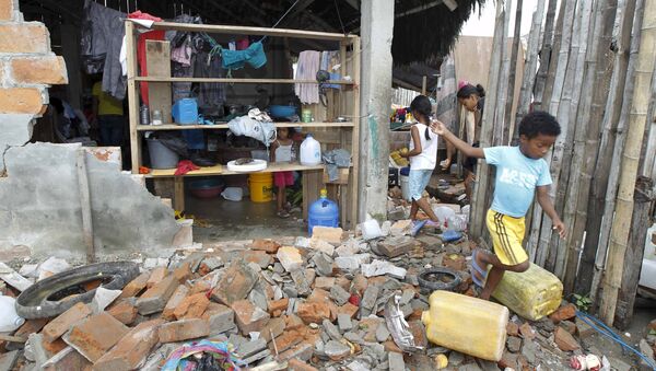 Consecuencias del terremoto en Ecuador - Sputnik Mundo