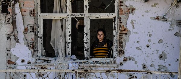 Una residente de la ciudad turca de Cizre - Sputnik Mundo
