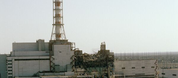 La central nuclear de Chernóbil destruida (Archivo) - Sputnik Mundo