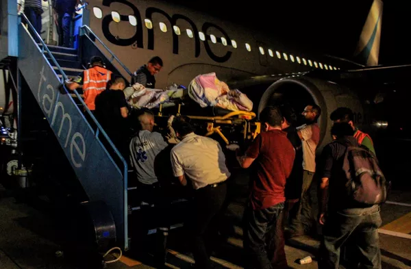 Traslado de heridos y damnificados en vuelos de TAME EP Traslado de heridos y damnificados en vuelos de TAME EP - Sputnik Mundo