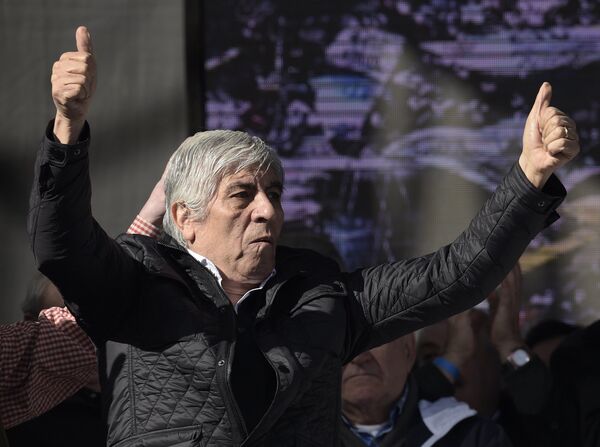 Hugo Moyano, líder de la Confederación General de Trabajadores Azopardo. - Sputnik Mundo