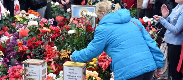 Homenaje a las víctimas del incendio en la Casa de los Sindicatos de Odesa (archivo) Homenaje a las víctimas del incendio en la Casa de los Sindicatos de Odesa (archivo) - Sputnik Mundo