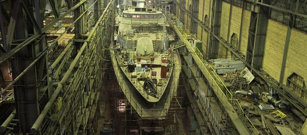 Fabricación de la corbeta Gremiaschi - Sputnik Mundo