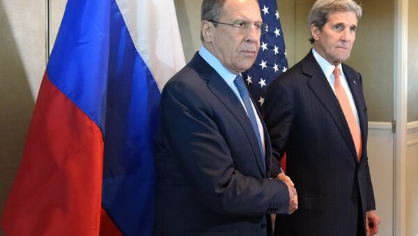 Lavrov y Kerry en Munich Lavrov y Kerry en Munich - Sputnik Mundo