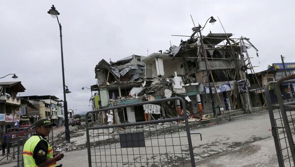 Consecuencias del terremoto en Ecuador - Sputnik Mundo