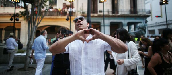 Actor Vin Diesel antes del show de Chanel en la Habana, Cuba - Sputnik Mundo