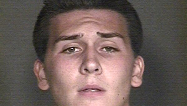 foto de Hunter Osborn, un alumno que enseñó sus genitalias concedida  por la comisaría  de Mesa, estado de Arizona - Sputnik Mundo