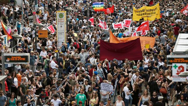 Protestas en Berlín - Sputnik Mundo