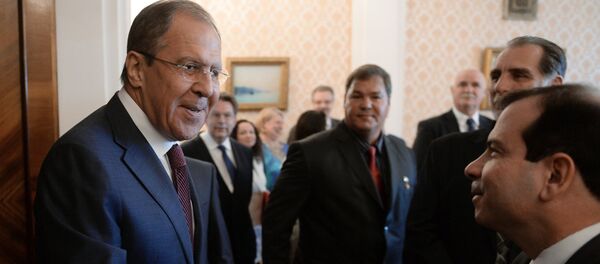 La reunión de Serguéi Lavrov, ministro de Exteriores ruso, y los Cinco Héroes cubanos - Sputnik Mundo