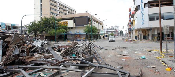 Consecuencias del terremoto en Ecuador (archivo) - Sputnik Mundo