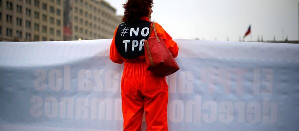 Protesta contra el TPP (archivo) - Sputnik Mundo