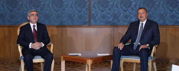 Встреча президентов Азербайджана и Армении в Москве - Sputnik Mundo