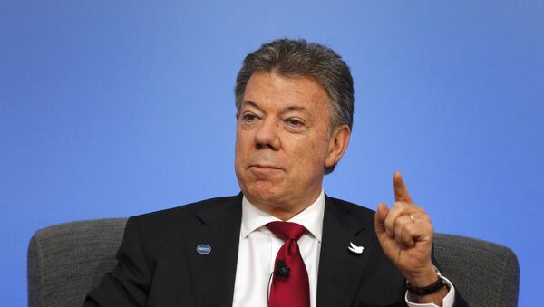 Juan Manuel Santos, presidente de Colombia - Sputnik Mundo