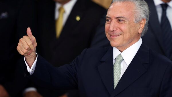 Michel Temer, presidente interino de Brasil - Sputnik Mundo