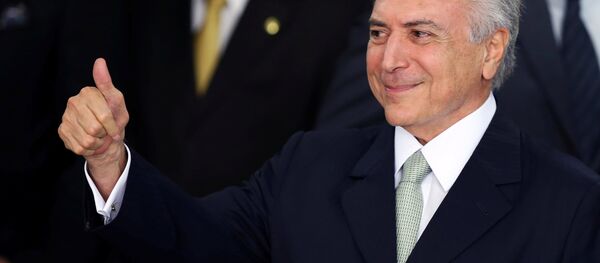 Michel Temer, presidente de Brasil (archivo) - Sputnik Mundo