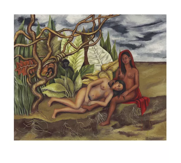 La obra de frida Kahlo Dos desnudos en el bosque (La tierra misma) La obra de frida Kahlo Dos desnudos en el bosque (La tierra misma) - Sputnik Mundo