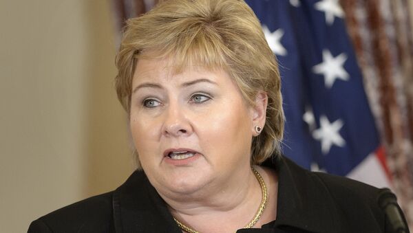 Erna Solberg, primera ministra de Noruega (archivo) - Sputnik Mundo