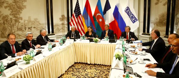 Reunión sobre la situación en Nagorno Karabaj Reunión sobre la situación en Nagorno Karabaj - Sputnik Mundo