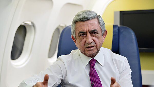 Serzh Sargsián, presidente de Armenia - Sputnik Mundo