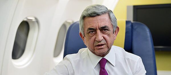 Serzh Sargsián, presidente de Armenia - Sputnik Mundo