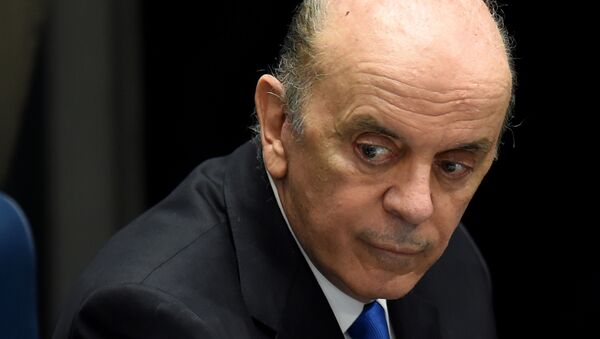 José Serra, canciller de Brasil - Sputnik Mundo