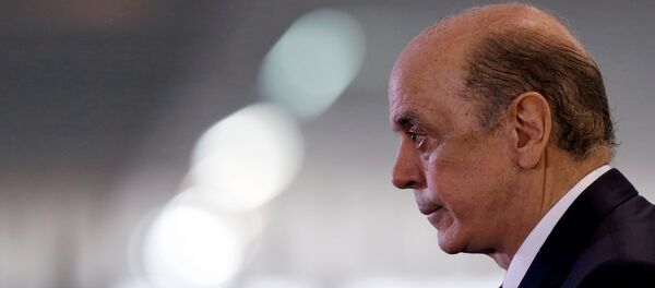 José Serra, canciller de Brasil - Sputnik Mundo
