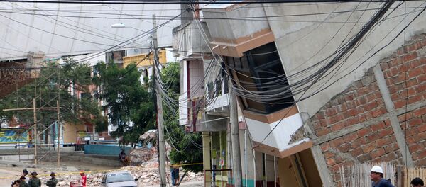 Consecuencias del terremoto (imagen referencial) - Sputnik Mundo