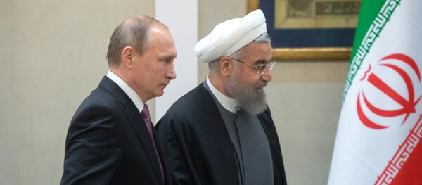 Presidente de Rusia, Vladímir Putin y presidente de Irán, Hasán Rohani - Sputnik Mundo