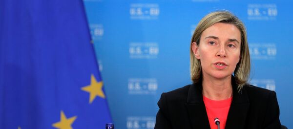 Federica Mogherini, jefa de la diplomacia europea - Sputnik Mundo