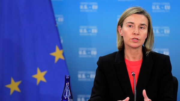 Federica Mogherini, jefa de la diplomacia europea - Sputnik Mundo