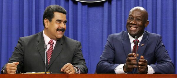 Presidente de Venezuela, Nicolás Maduro y primer ministro de Trinidad y Tobago, Keith Rowley - Sputnik Mundo