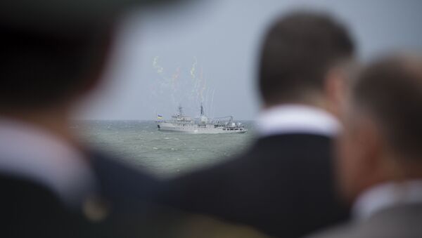 Un buque de las Fuerzas Navales de Ucrania Un buque de las Fuerzas Navales de Ucrania - Sputnik Mundo