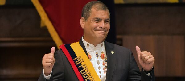 Rafael Correa, el presidente de Ecuador - Sputnik Mundo