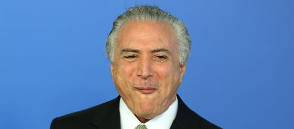 Michel Temer, presidente interino de Brasil Michel Temer, presidente interino de Brasil - Sputnik Mundo