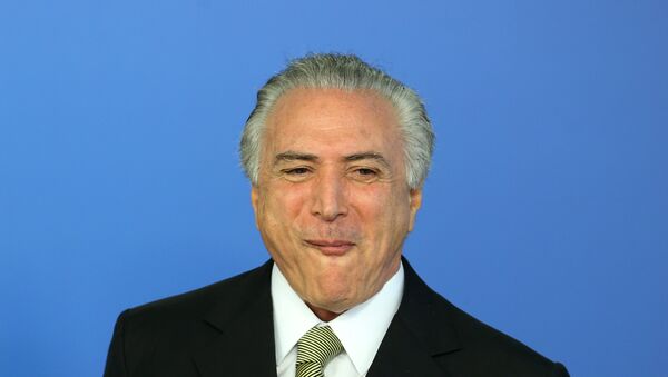 Michel Temer, presidente de Brasil (archivo) - Sputnik Mundo